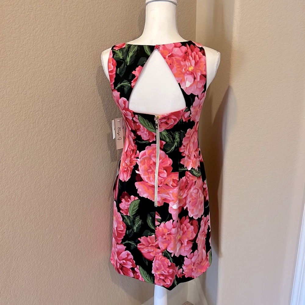 NEW Eliza J Floral A-Line Sleeveless Sheath Dress - Picture 6 of 16